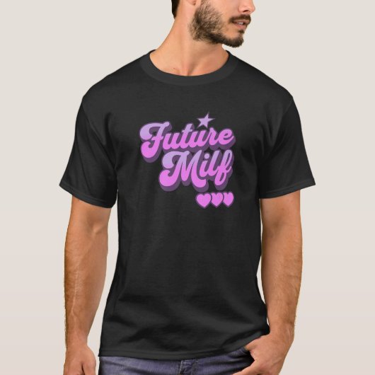Future MILF Y2K Retro Style Premium T-Shirt (Vorderseite)