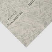 'Future Millionaire' Entrepreneurs, Dreamers, Gift Seidenpapier (Ausschnitt)