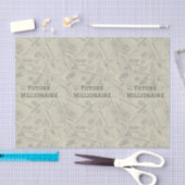 'Future Millionaire' Entrepreneurs, Dreamers, Gift Seidenpapier (Handwerk)