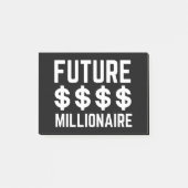 Future Millionaire Post-it Klebezettel (Vorderseite)