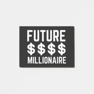 Future Millionaire Post-it Klebezettel