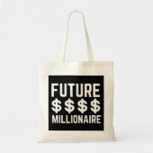 Future Millionaire Tragetasche (Vorne)
