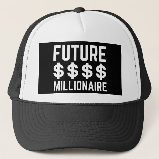 Future Millionaire Truckerkappe (Vorderseite)