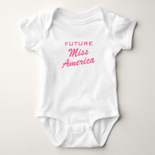 Future Miss America Babykleidung Baby Strampler