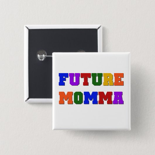 Future Momma Tshirts und Geschenke Button (Vorne & Hinten)