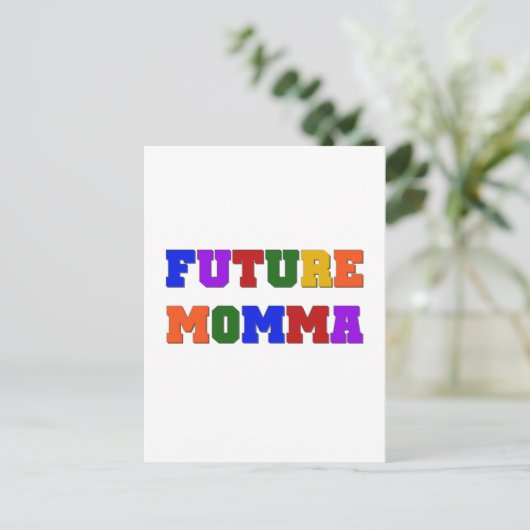 Future Momma Tshirts und Geschenke Postkarte (Stehend Vorderseite)