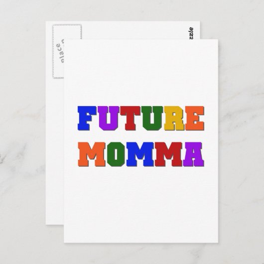 Future Momma Tshirts und Geschenke Postkarte (Vorne/Hinten)