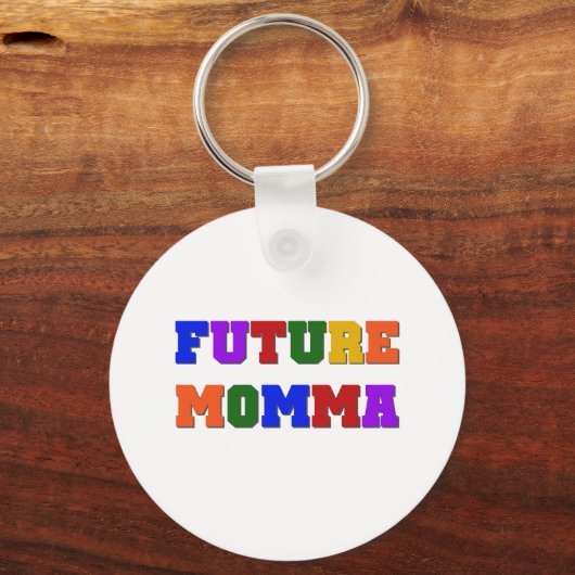 Future Momma Tshirts und Geschenke Schlüsselanhänger (Vorderseite)