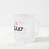 Future Mommy Tshirts und Geschenke Mattglastasse (VorderseiteRechts)