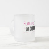 Future Mommy Tshirts und Geschenke Mattglastasse (Vorderseite Links)