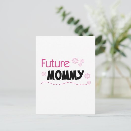 Future Mommy Tshirts und Geschenke Postkarte (Stehend Vorderseite)
