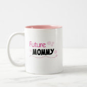 Future Mommy Tshirts und Geschenke Zweifarbige Tasse (Links)