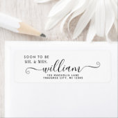 Future Mr and Mrs Address Label (Insitu)
