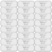 Future Mr and Mrs Return Address Transparent  Aufkleber (Vorderseite)