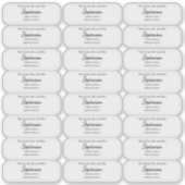 Future Mr and Mrs Return Address Transparent  Aufkleber (Vorderseite)