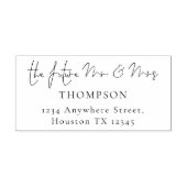 Future Mr. and Mrs. Script Name Rücksendeadresse Permastempel (Design)