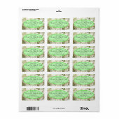 "Future Mr. and Mrs." White Hydrangea Adressaufkleber (Vorne)