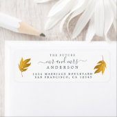 Future Mr. Gold Leaf Wedding Rücksendeadresse (Insitu)