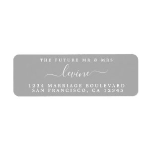Future Mr. Grey Wedding Rücksendeadresse