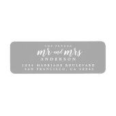 Future Mr. Grey Wedding Rücksendeadresse (Vorne)