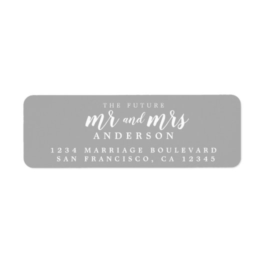 Future Mr. Grey Wedding Rücksendeadresse (Vorne)