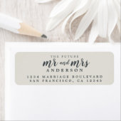 Future Mr. Light Gray Wedding Rücksendeadresse (Insitu)