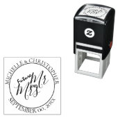 Future Mr. & Mrs. Bridal chic Save the Date Permastempel (Beispiel)