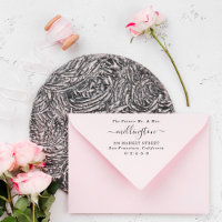 Future Mr. & Mrs. Elegant Script Name Rücksendeadr