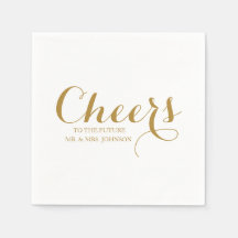 Future Mr. & Mrs. Name Minimalistisch Wedding Whit