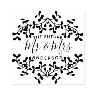 Future Mr. & Mrs. PERSONALISIERT Gummistempel