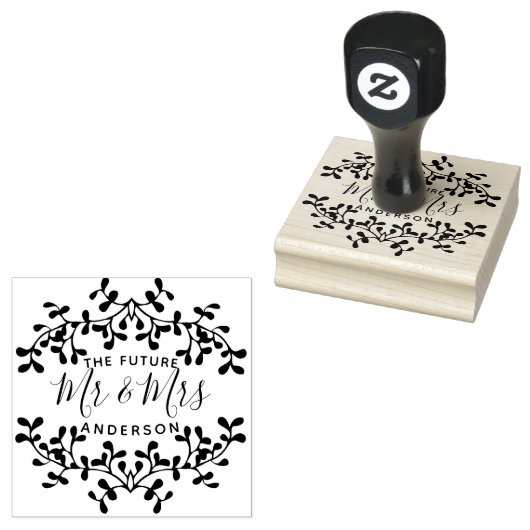 Future Mr. & Mrs. | PERSONALISIERT Gummistempel (Stempel)