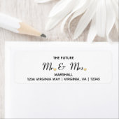 Future Mr. & Mrs. Wedding Address Return Label (Insitu)