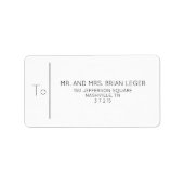 Future Mr. & Mrs. Wedding Verlobung Neu Verlobt Adressaufkleber (Vorne)