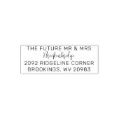 Future Mr. Script Wedding Rücksendeadresse Permastempel (Design)