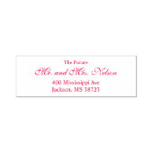 Future Mr. und Mrs. Elegant Wedding Rücksendeadres Permastempel (Design)