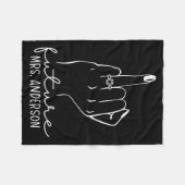 Future Mrs. Anderson New Bridal To Be Fiance Bache Fleecedecke (Vorderseite (Horizontal))