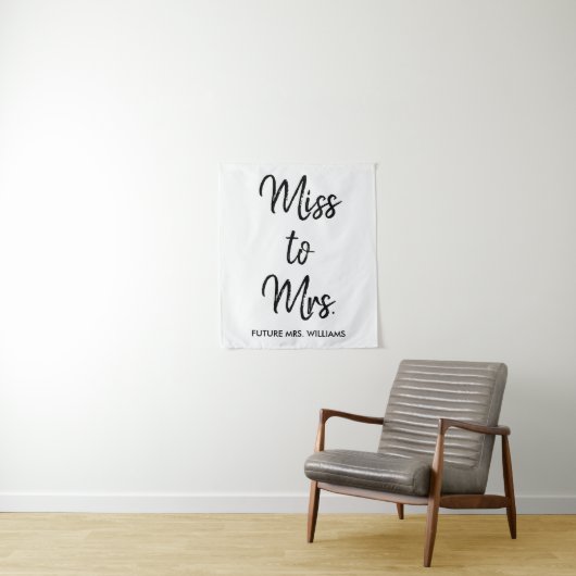 Future Mrs Backdrop Boho Brautparty Foto Prop Wandteppich (Beispiel)