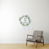Future Mrs Backdrop Greenery Foliage Brautparty Wandteppich (Beispiel)