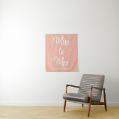 Future Mrs Backdrop Peach Brautparty Fotobooth Wandteppich (Beispiel)