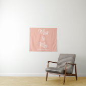 Future Mrs Backdrop Peach Brautparty Fotobooth Wandteppich (Beispiel (Horizontal))