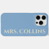 Future Mrs | Benutzerdefinete Babyblau-Junggeselli Case-Mate iPhone Hülle (Rückseite (Horizontal))
