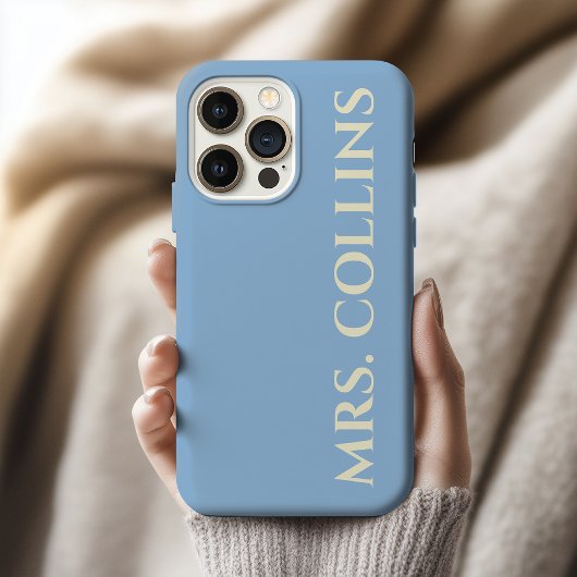 Future Mrs | Benutzerdefinete Babyblau-Junggeselli Case-Mate iPhone Hülle
