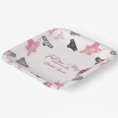 Future Mrs Blush Lingerie Blush Brautparty Pappteller (Gewinkelt)