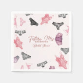 Future Mrs Blush Lingerie Brautparty Paper Serviette (Vorderseite)