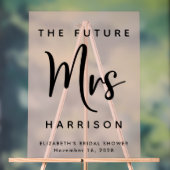 Future Mrs Blush Pink Brautparty Willkommen Acrylschild (Neutral)