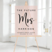 Future Mrs Blush Pink Brautparty Willkommen Acrylschild