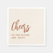 Future Mrs Boho Desert Brautparty Napkins Serviette (Vorderseite)