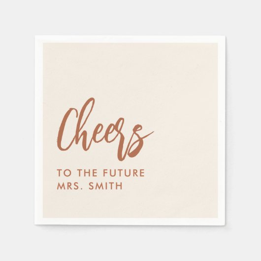 Future Mrs Boho Desert Brautparty Napkins Serviette (Vorderseite)