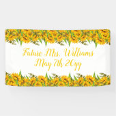 Future Mrs Boho Sunflowers Brautparty Table Banner (Horizontal)