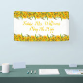 Future Mrs Boho Sunflowers Brautparty Table Banner (Messe)